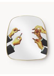 Seletti Väggspegel Lipsticks Guld Trä B 54 x H 59 cm