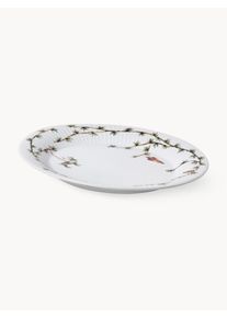 KÄHLER DESIGN KÄHLER Ručne vyrobený servírovací tanier Hammershøi Biela Porcelán Š 34 x H 27 cm