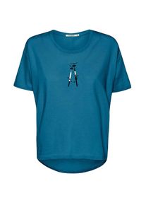 Greenbomb Maglietta 'Bike Romantic ' Donna - azzurro