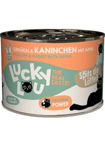 Lucky Lou Lifestage Adult Nassfutter mit Geflügel & Kaninchen, 6x200g