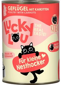 Lucky Lou Lifestage Kitten Nassfutter, Geflügel, 6x400g