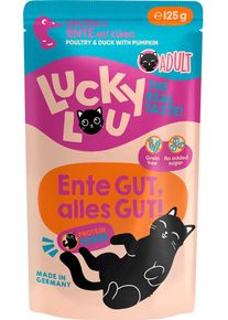 Lucky Lou Lifestage Adult Nassfutter mit Geflügel & Ente, 16x125g
