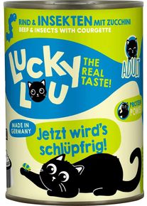 Lucky Lou Lifestage Adult Nassfutter mit Rind & Insekten, 6x400g