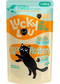 Lucky Lou Lifestage Adult Nassfutter mit Geflügel & Forelle, 16x125g
