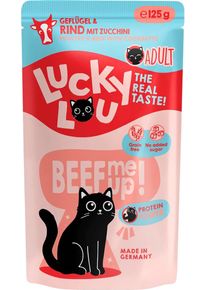 Lucky Lou Lifestage Adult Nassfutter mit Geflügel & Rind, 16x125g