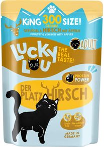 Lucky Lou Lifestage Adult Nassfutter mit Geflügel & Hirsch, 6x300g