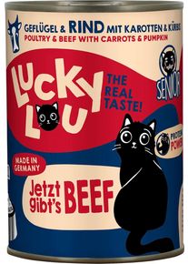 Lucky Lou Lifestage Senior Nassfutter mit Geflügel & Rind, 6x400g