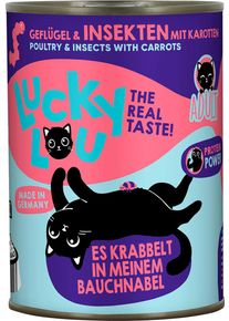 Lucky Lou Lifestage Adult Nassfutter mit Geflügel & Insekten, 6x400g