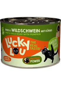 Lucky Lou Lifestage Adult Nassfutter mit Rind & Wildschwein, 6x200g