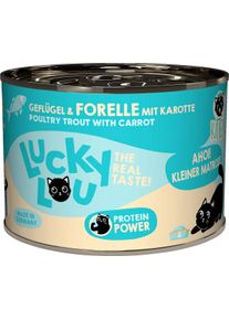 Lucky Lou Lifestage Kitten Nassfutter mit Geflügel & Forelle, 6x200g