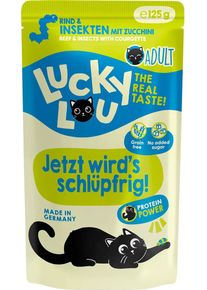 Lucky Lou Lifestage Adult Nassfutter mit Rind & Insekten, 16x125g