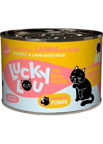 Lucky Lou Lifestage Adult Nassfutter mit Geflügel & Lamm, 6x200g