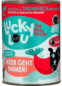 Lucky Lou Lifestage Adult Nassfutter mit Geflügel & Thunfisch, 6x400g