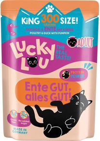 Lucky Lou Lifestage Adult Nassfutter mit Geflügel & Ente, 6x300g