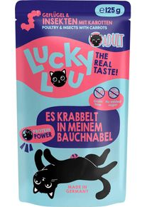 Lucky Lou Lifestage Adult Nassfutter mit Geflügel & Insekten, 16x125g