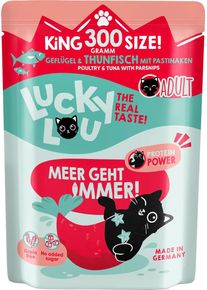 Lucky Lou Lifestage Adult Nassfutter mit Geflügel & Thunfisch, 6x300g