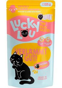 Lucky Lou Lifestage Adult Nassfutter mit Geflügel & Lamm, 16x125g