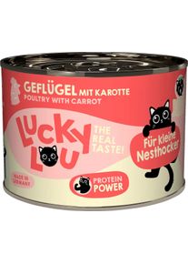 Lucky Lou Lifestage Kitten Nassfutter, Geflügel, 6x200g