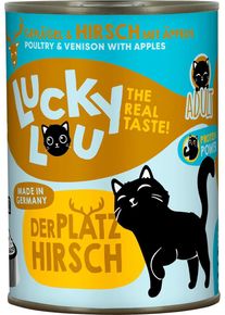 Lucky Lou Lifestage Adult Nassfutter mit Geflügel & Hirsch, 6x400g
