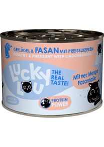 Lucky Lou Lifestage Adult Nassfutter mit Geflügel & Fasan, 6x200g