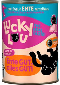 Lucky Lou Lifestage Adult Nassfutter mit Geflügel & Ente, 6x400g