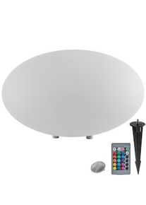 TecTake Lampada a sfera Luminous Eye, LED, con telecomando bianco - 405350