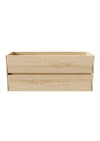 BELVIT DRAVA Waschbeckenunterschrank Waschtisch 120 cm Eiche 2