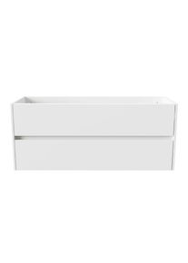 BELVIT DRAVA Waschbeckenunterschrank Waschtisch 120 cm Weiß glänzend