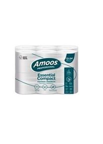 Papel higiênico doméstico compacto Amoos. Pacote 96 rolos
