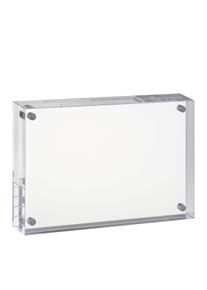 1 Magnetic photo frame 90 x 130 mm | 20 mm, acrylic (PMMA), transparent