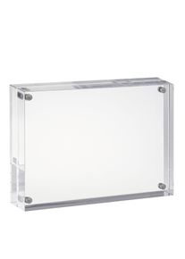 1 Magnetic photo frame 120 x 160 mm | 30 mm, acrylic (PMMA), transparent