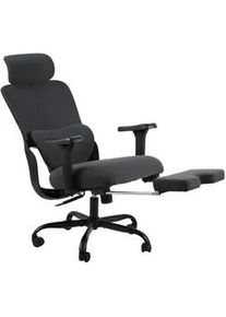 CLP Chefsessel Kunststoff Schwarz/Schwarz , Schwarz, Schwarz , Textil , 69x126x70 cm , Arbeitszimmer, Bürostühle, Chefsessel