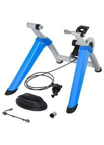 HOMCOM Rollentrainer Fahrradtrainer mit Magnetbremse für 650C, 700C/26'-29' ; Blau , Metall , 56x47.5x77 cm , Freizeit, Sport & Fitness, Fahrräder, Fahrradzubehör