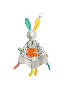 babyFEHN Fehn , Schmusetuch »DoBabyDoo, Hase« mit Befestigungsring für Schnuller , bunt