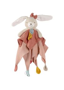 babyFEHN Fehn , Schmusetuch »NATUR, Hase« mit Befestigungsring für Schnuller , bunt