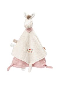 babyFEHN Fehn , Schmusetuch »Peru, Lama Deluxe« mit Befestigungsring für Schnuller , ecru/wollweiß