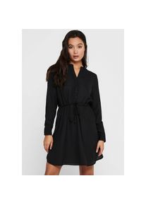Only , Druckkleid »ONLCORY LIFE L/S V-NECK TUNIC WVN NOOS« Sommerkleid , Black , N-Gr , S (36) -N-Gr , S (36) , Sommerliche Tunika von Only