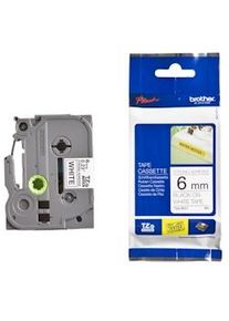 Brother TZeS211 Original Super Adhesive Laminate Label Tape - Texto preto sobre fundo branco - Largura 6mm x 8 metros