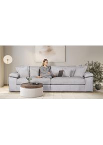 Home Affaire Big-Sofa »Soft&Cosy XXL in grau, Größe B/H/T: 303 cm x 123 cm