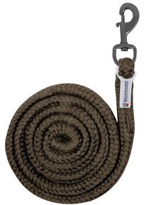 Waldhausen Plus Anbindestrick, Karabiner, dunkle Beschläge, grünbraun