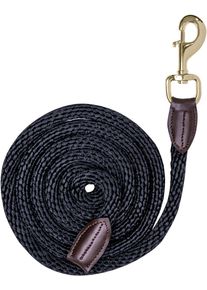 Waldhausen Plus Anbindestrick, Karabiner, dunkle Beschläge, schwarz