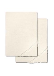 Castell lastikli çarşaf mikrofiber interlok jarse şampanya 90 x 190 - 100 x 200 cm ikili paket