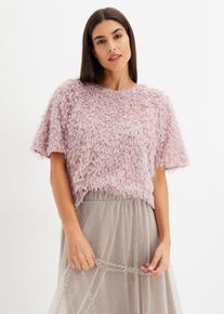 bonprix Bluzka shirtowa, różowy, 48