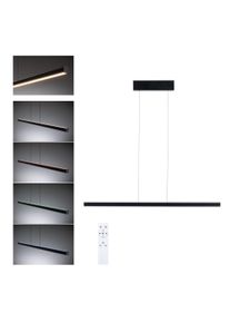 Paulmann LED-pendelarmatur Lesko RGBW+ dæmpbar 2300lm / 370lm 19W / 3W Mat sort