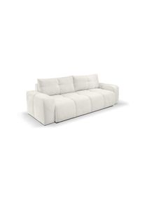 Rozkladacia čal&uacute;nen&aacute; trojmiestna pohovka s &uacute;ložn&yacute;m priestorom ALMADA b&eacute;žov&aacute; 8590828985518