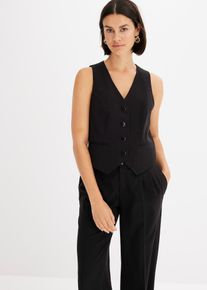 Getailleerd gilet - zwart - maat 44 - bonprix