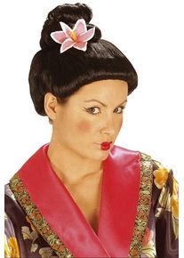 Widmann Perruque asiatique avec fleur de lotus