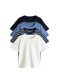 The Set, Drenge, Shirts, Navy / Dueblå / Hvid, Størrelse 4 yrs