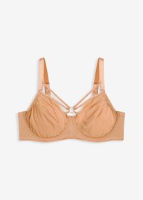 Minimizer-BH mit schimmerndem Material, braun, Größe 95C, bonprix