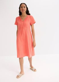 Tunika-Kleid aus Musselin, pink, Gr&ouml;&szlig;e 50, 100% Baumwolle,Musselin, bonprix